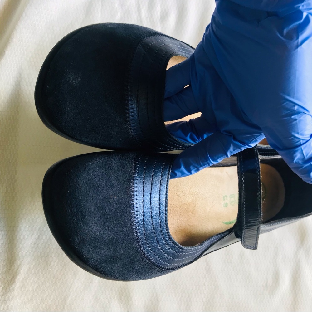 NAOT suede Women's Navy blue Mary Jane Shoes - Picture 8 of 14